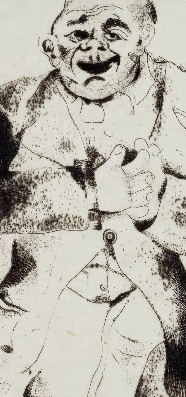 Marc Chagall, Sobakevitch, from Dead Souls, Etching, 19231927