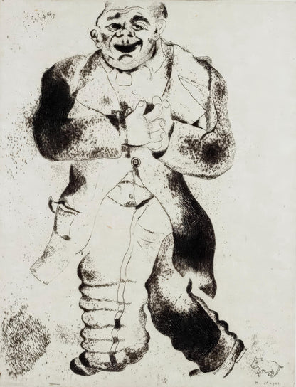 Marc Chagall, Sobakevitch, from Dead Souls, Etching, 19231927