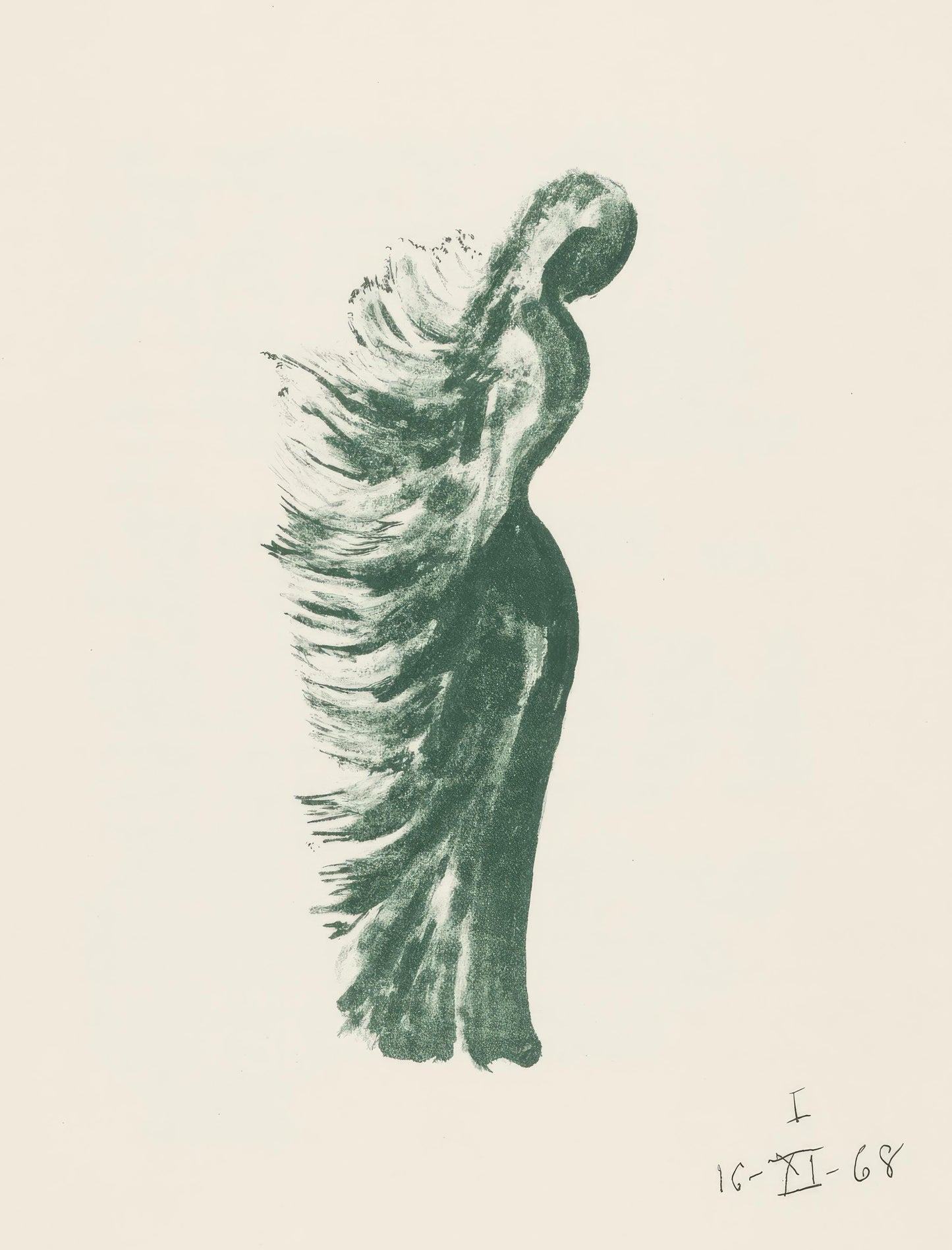 Apelles Fenosa, Tramontane, from Memories and Portraits of Artists, Lithograph, 1972