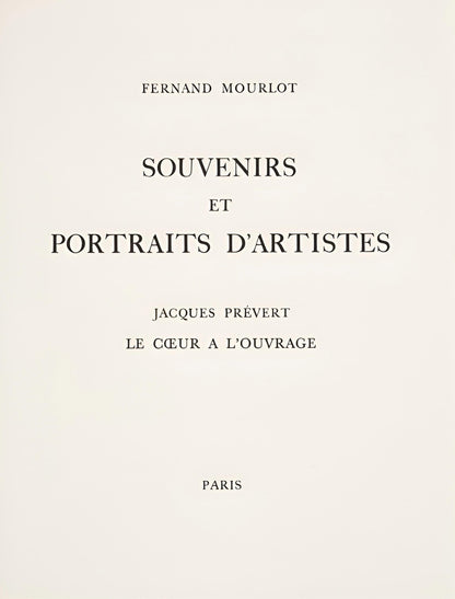 Apelles Fenosa, Tramontane, from Memories and Portraits of Artists, Lithograph, 1972