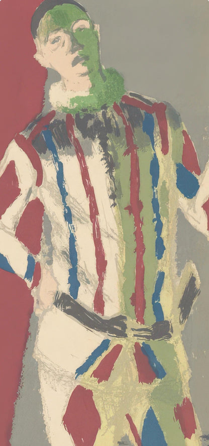 Bernard Cathelin, The Harlequin, from Memories and Portraits of Artists, Lithograph, 1972