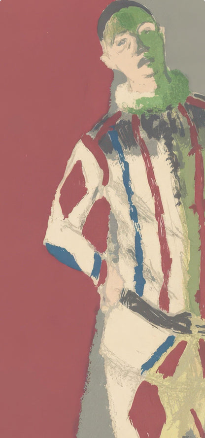 Bernard Cathelin, The Harlequin, from Memories and Portraits of Artists, Lithograph, 1972