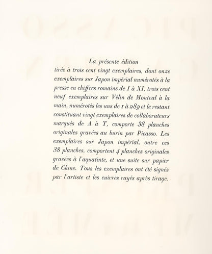 1949 - Pablo Picasso - Untitled - from Carmen - Engraving