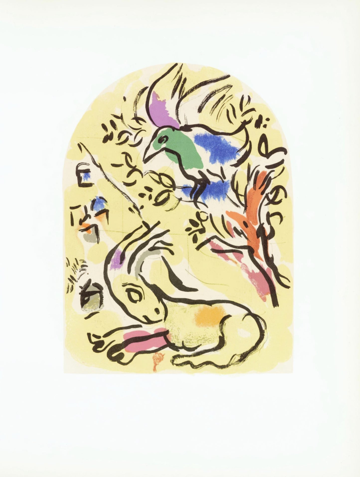 Marc Chagall, Tribe of Naphtali, from The Jerusalem Windows, Lithograph, 1962
