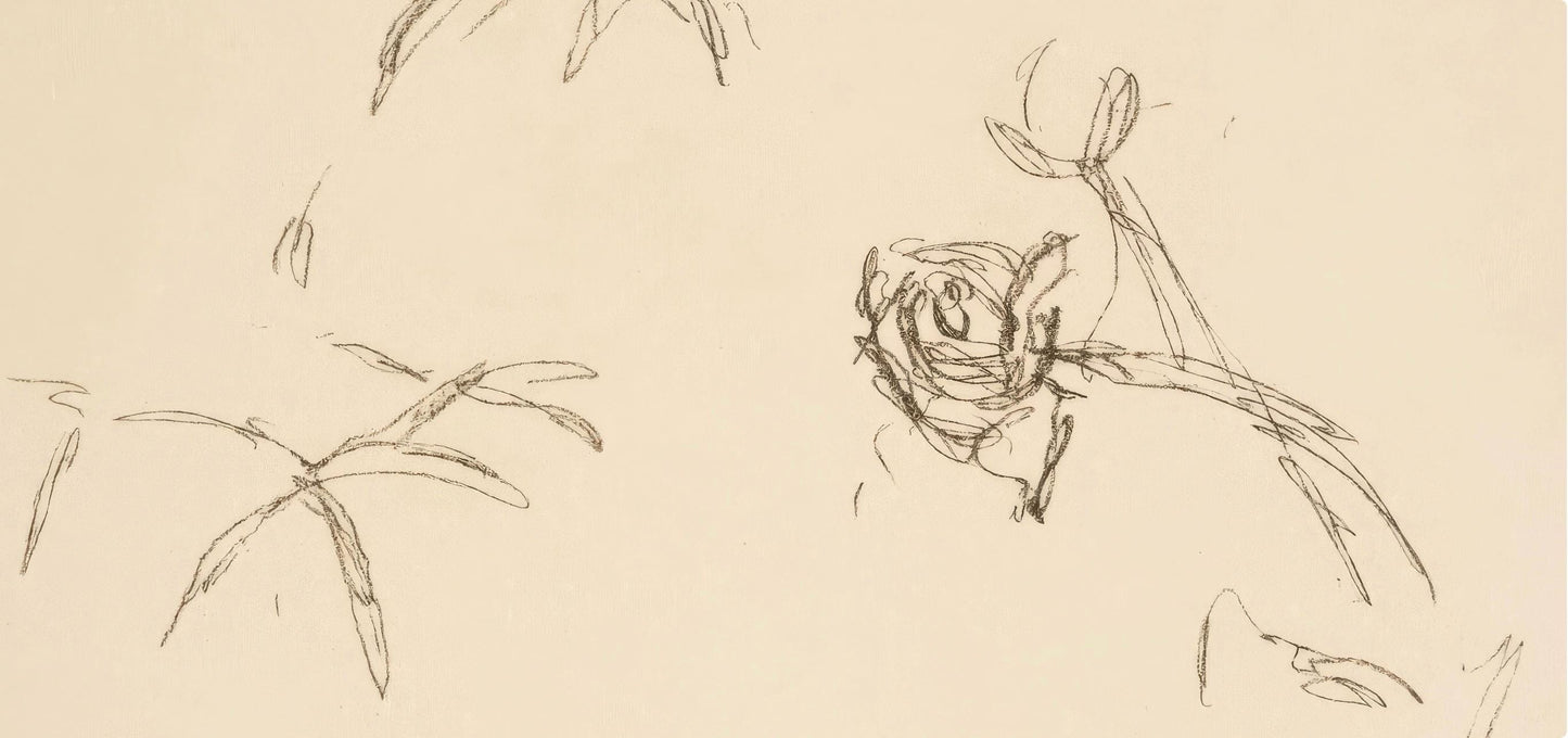 Alberto Giacometti, Flowers, from Memories and Portraits of Artists, Lithograph, 1972