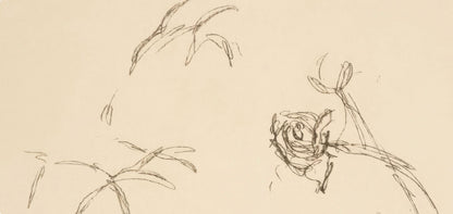 Alberto Giacometti, Flowers, from Memories and Portraits of Artists, Lithograph, 1972