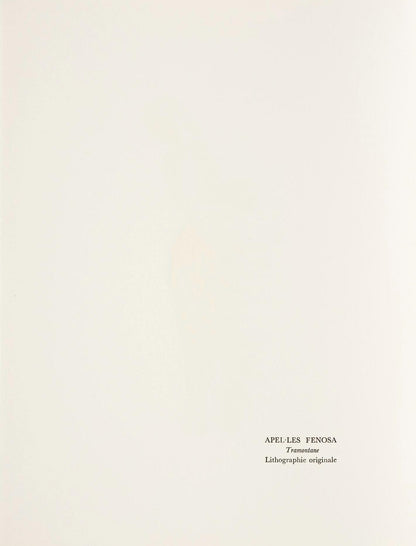 Apelles Fenosa, Tramontane, from Memories and Portraits of Artists, Lithograph, 1972