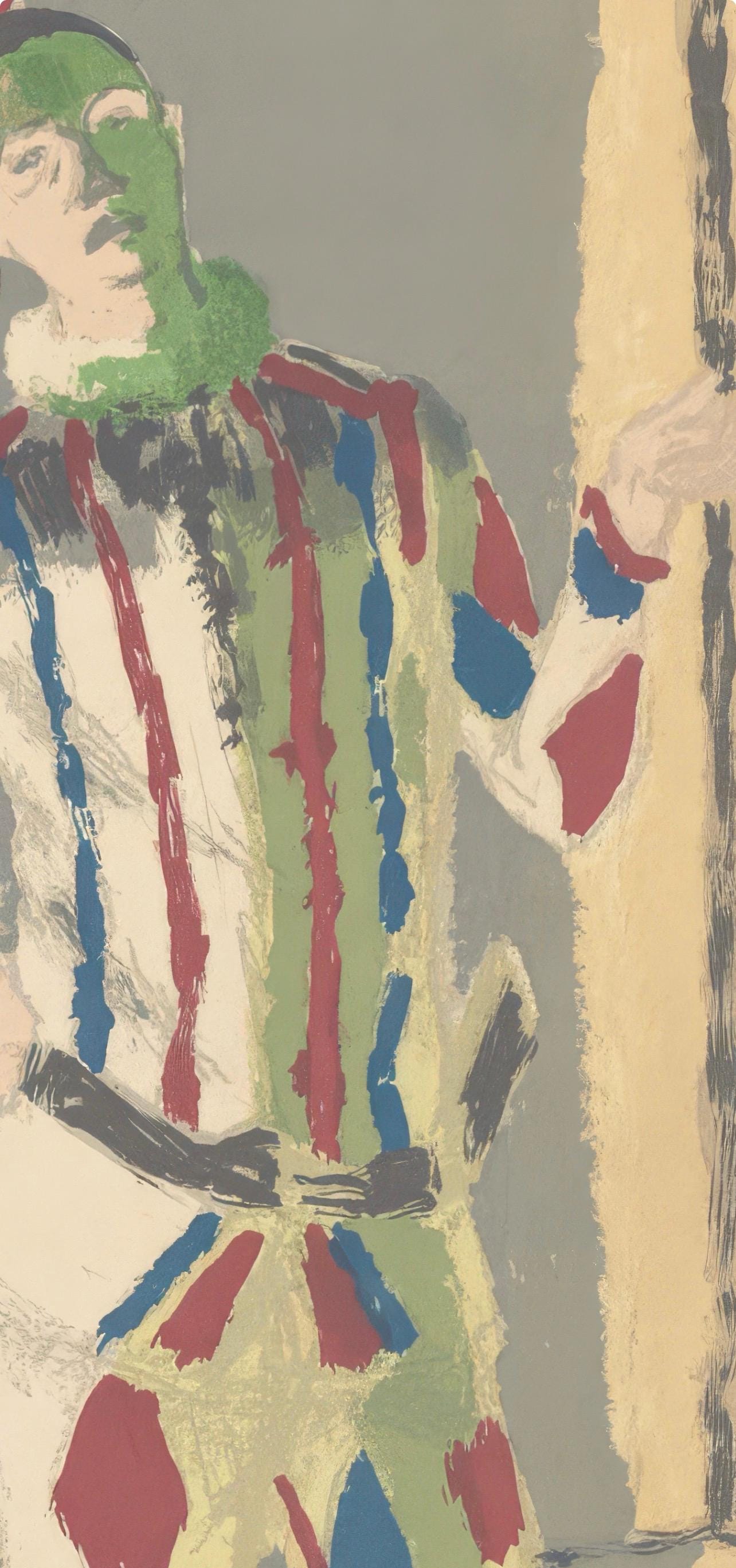 Bernard Cathelin, The Harlequin, from Memories and Portraits of Artists, Lithograph, 1972