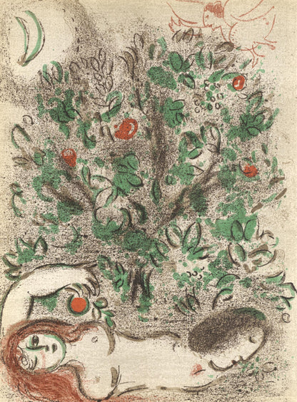 Marc Chagall Paradise I from Drawings for the Bible Verve Revue Artistique Litteraire Lithograph 1960