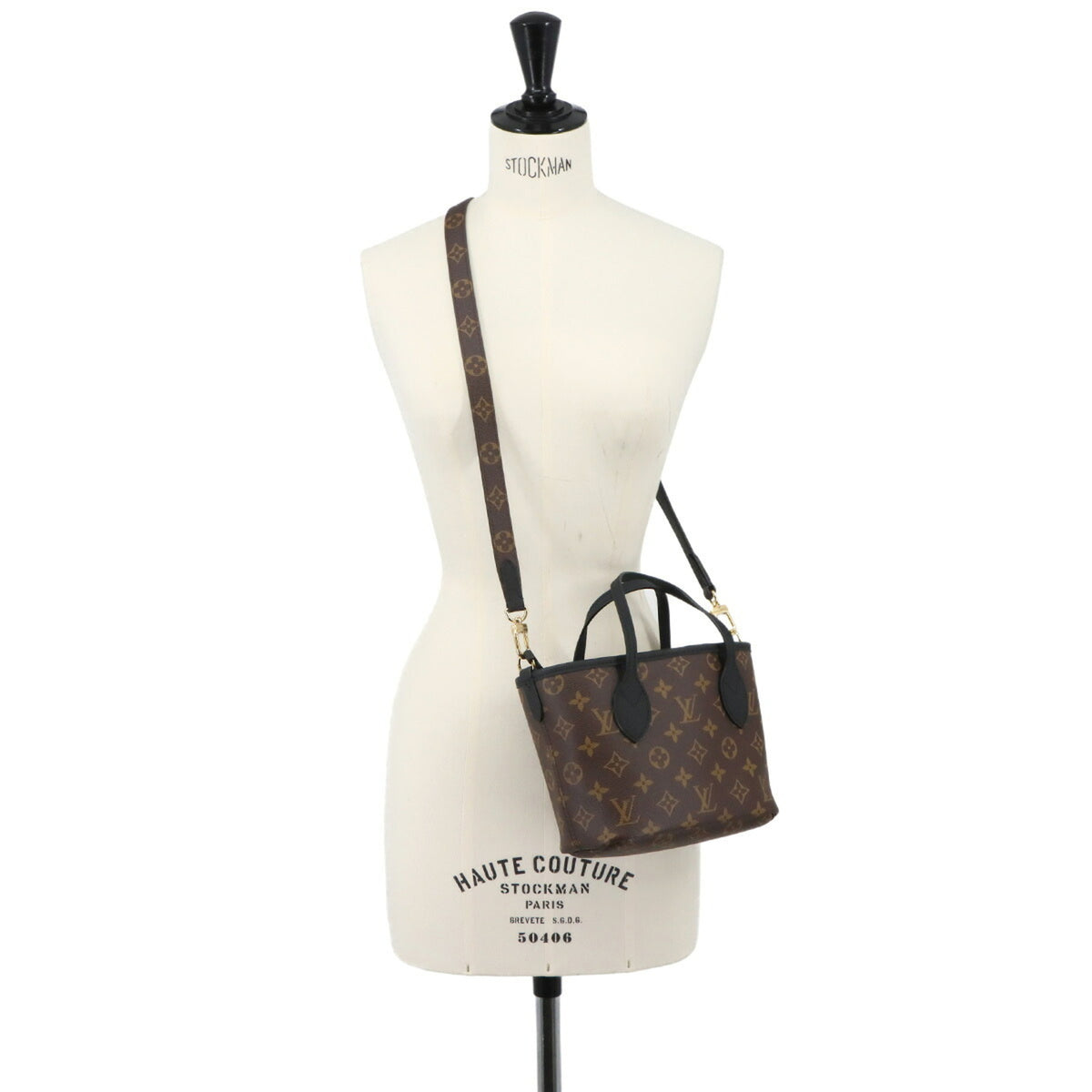 LOUIS VUITTON Handbag Pouch Monogram Canvas Leather