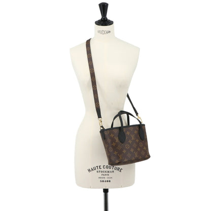 LOUIS VUITTON Handbag Pouch Monogram Canvas Leather