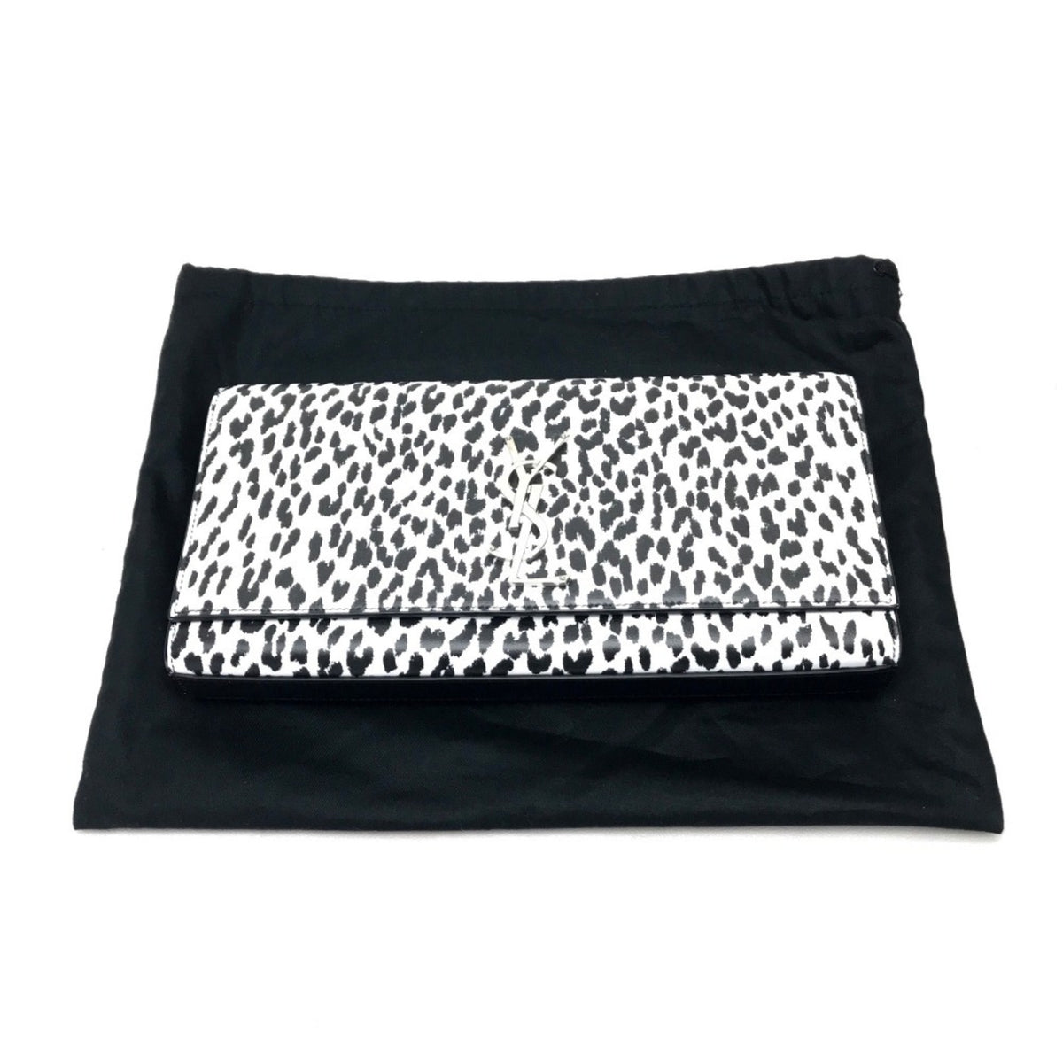 SAINT LAURENT Clutch Bag Leather