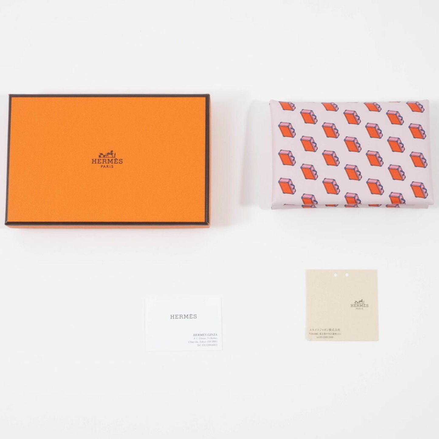 Swift leather card case by Hermes