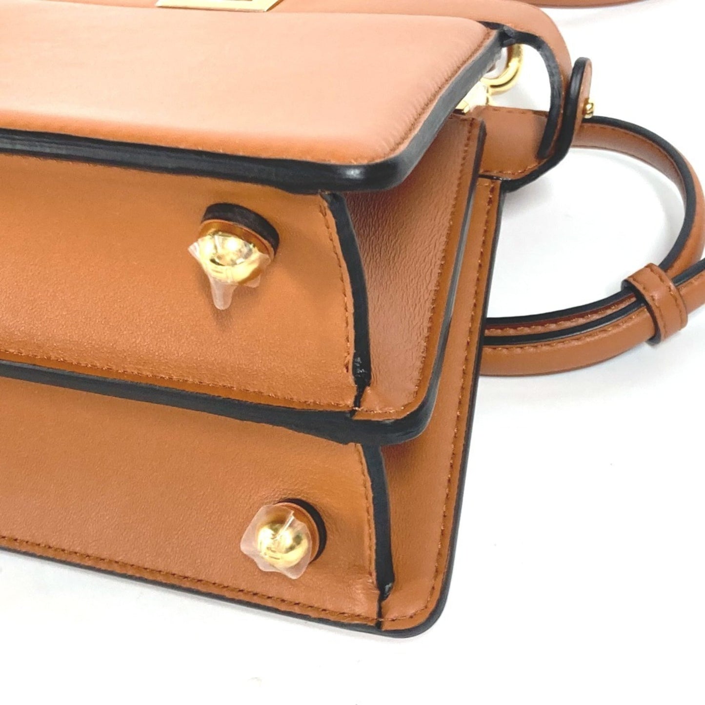 FENDI Handbag Shoulder Bag Leather