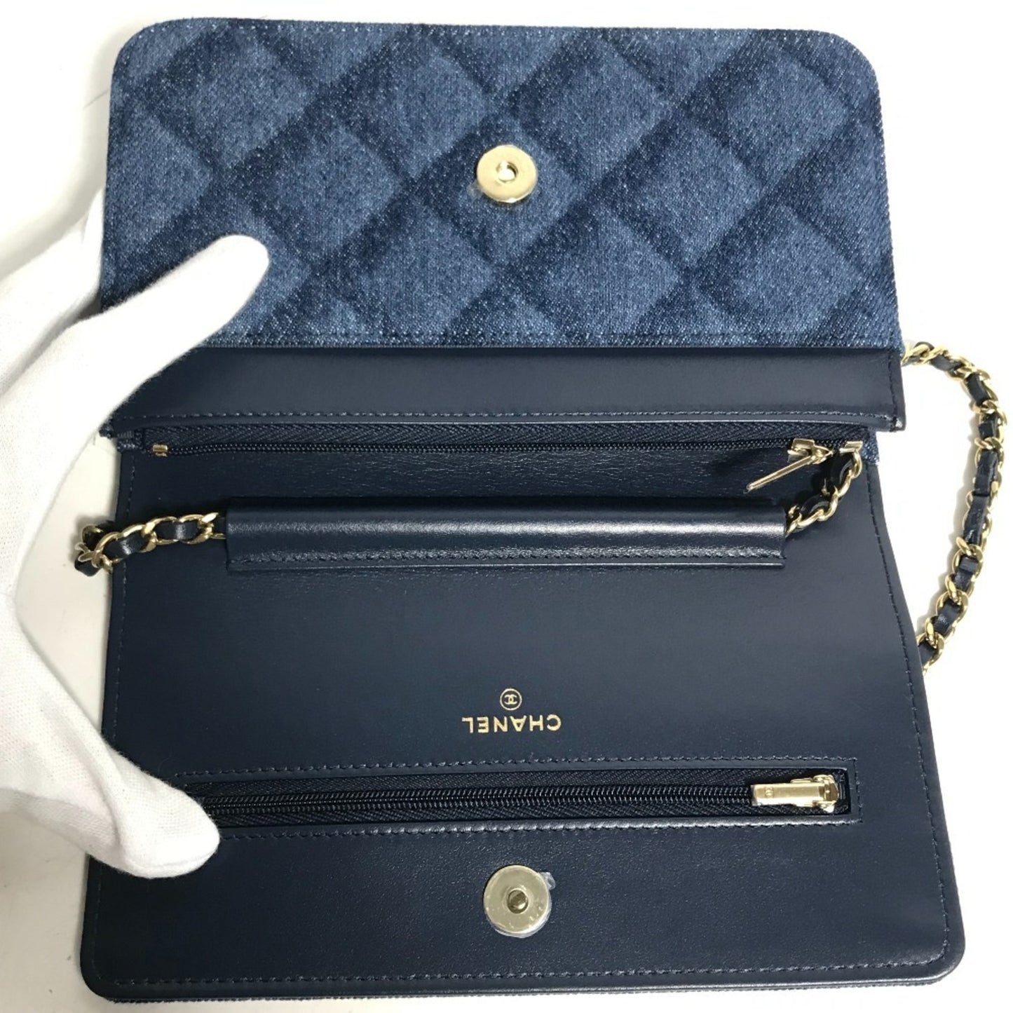 Shoulder bag denim by Chanel