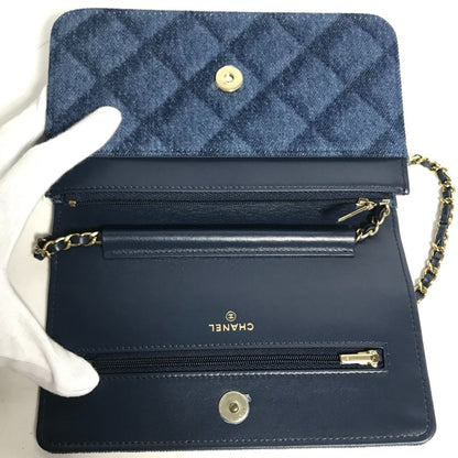 Shoulder bag denim by Chanel