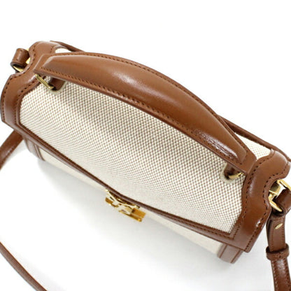 Shoulder Bag Canvas Leather By Saint Laurent