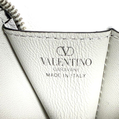 VALENTINO Pochette Pouch Leather Metal
