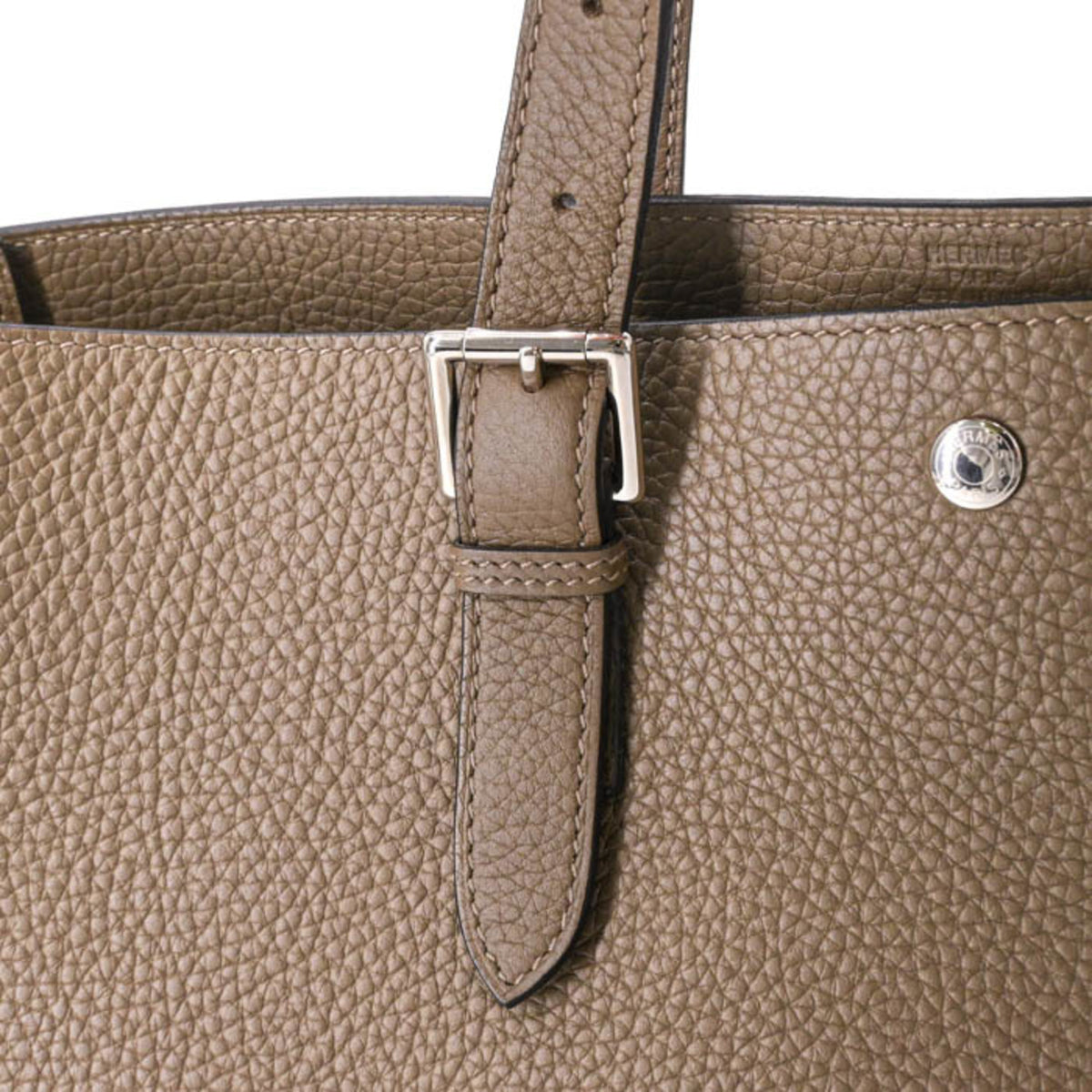 HERMES Handbag Taurillon Clemence Leather