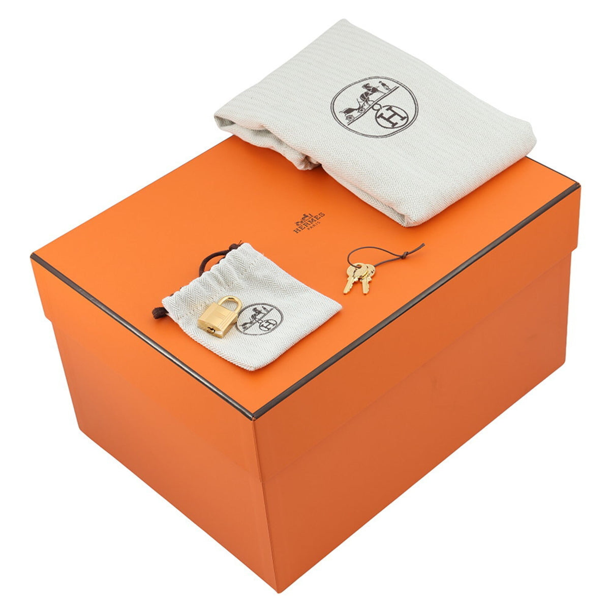 HERMES Handbag Taurillon Clemence Leather