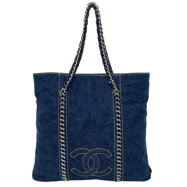 Denim Handbag Tote Bag Shoulder Chanel