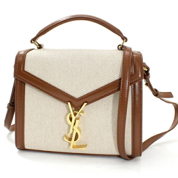 Shoulder Bag Canvas Leather By Saint Laurent