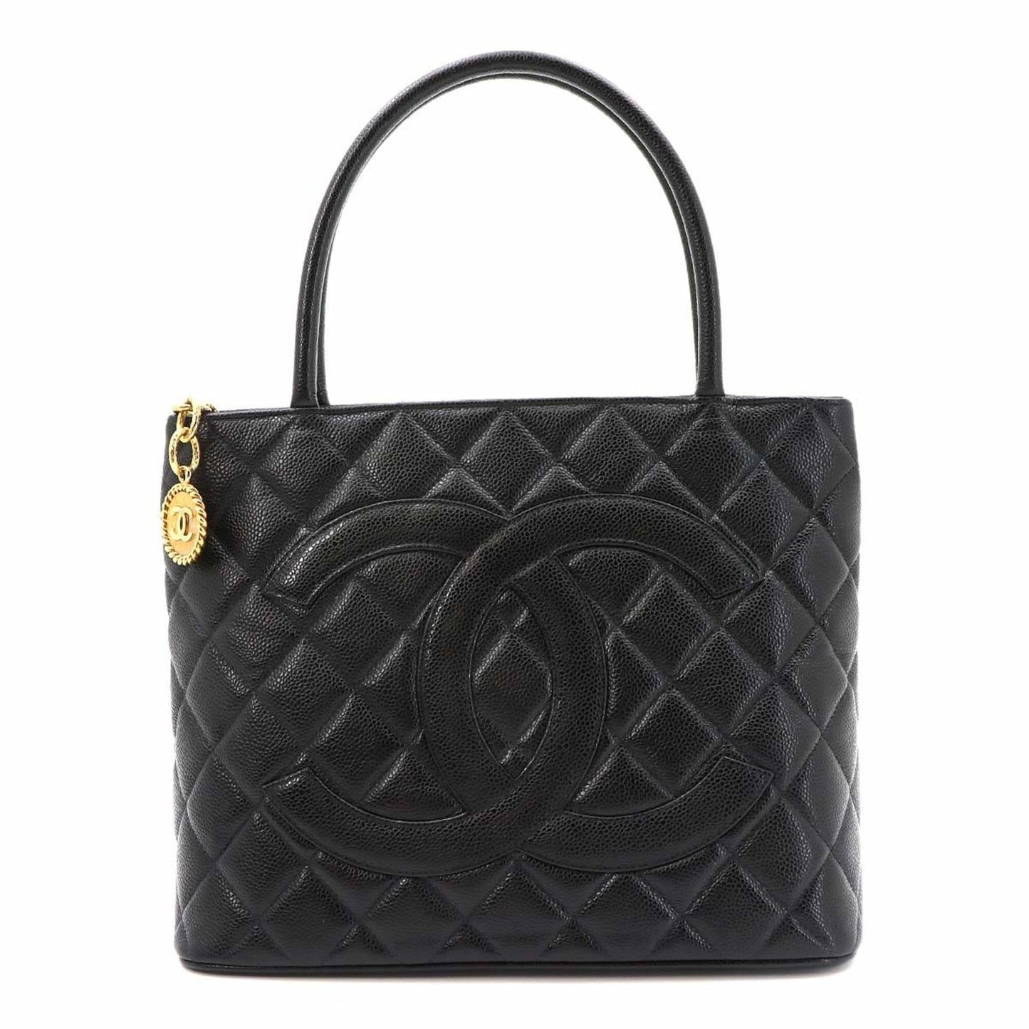 Handbag Chanel Tote Calfskin Grained