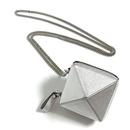 VALENTINO Pochette Pouch Leather Metal