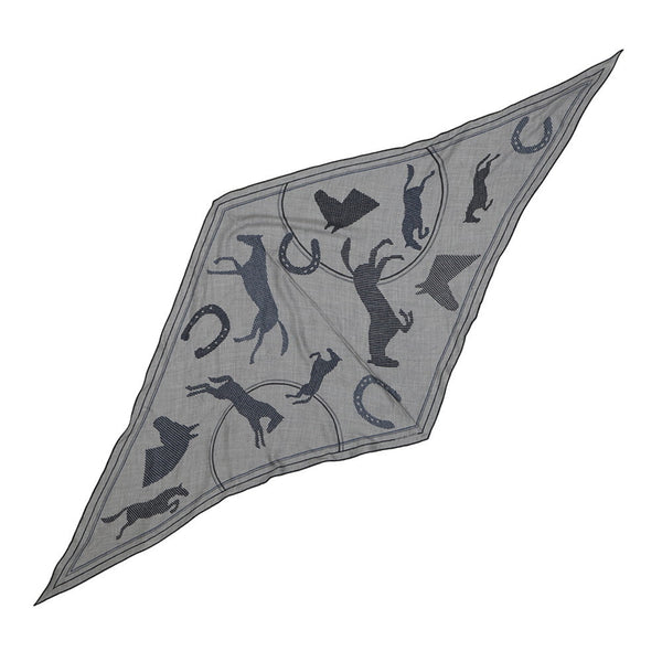 Hermes Scarf Cashmere 70% Cotton 30%