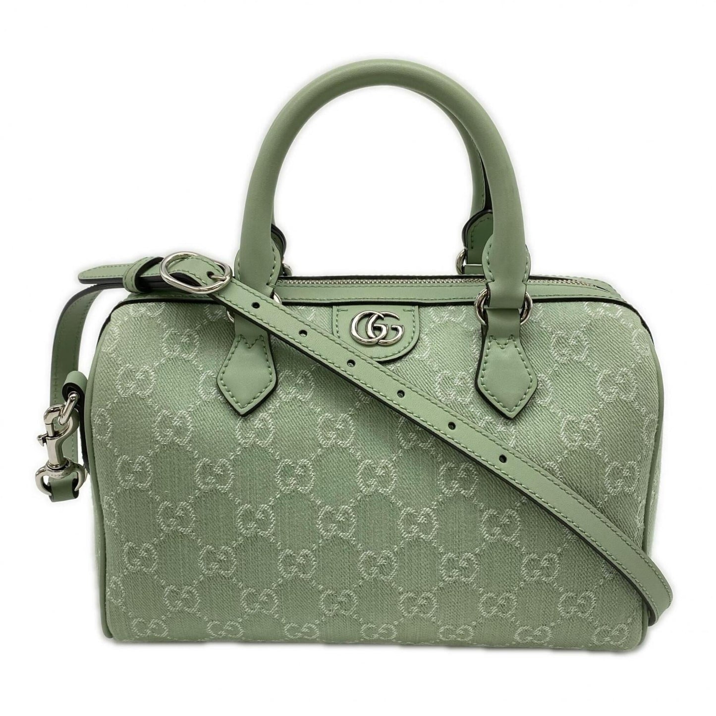 GUCCI Boston Bag Handbag Gg Canvas
