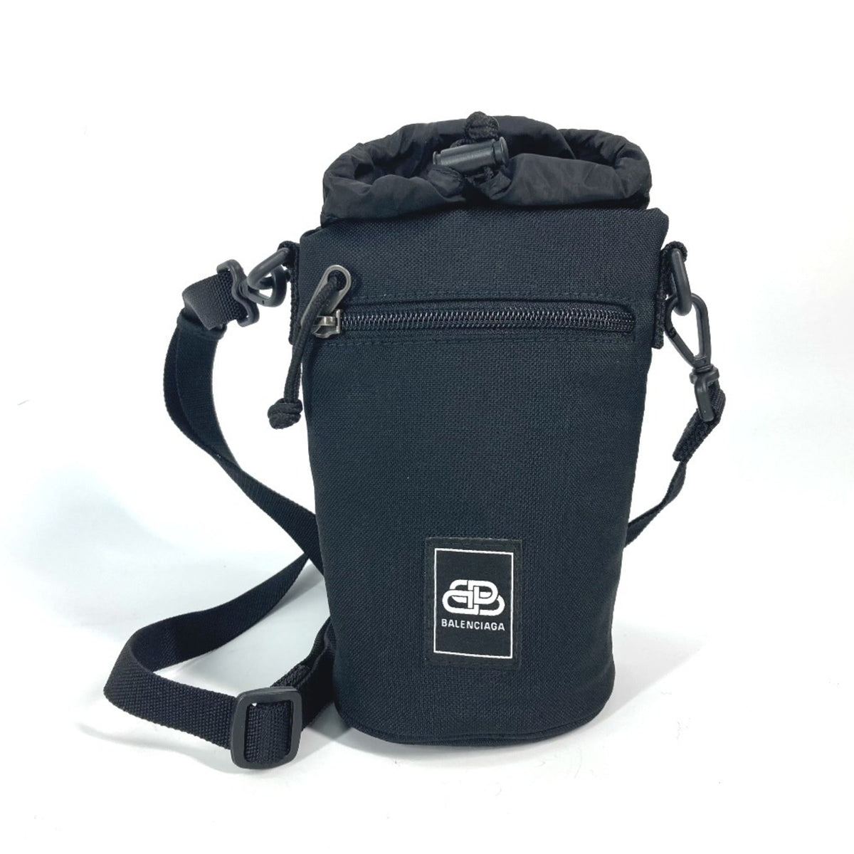 BALENCIAGA Pochette Shoulder Bag Nylon Leather