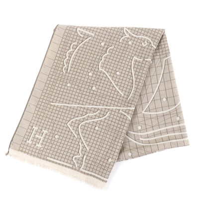 Hermes Stole Cashmere 70% Silk 30%