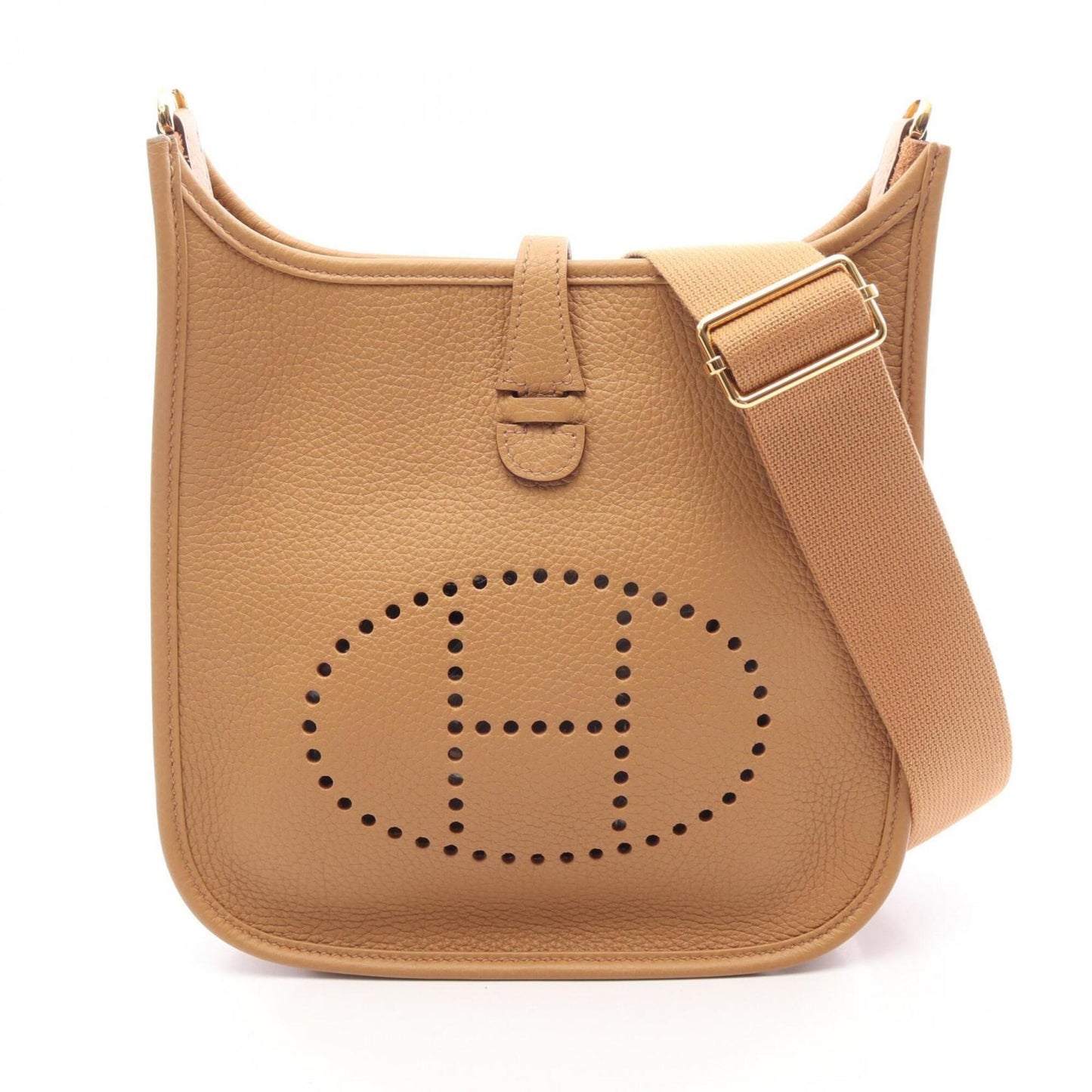 HERMES Shoulder Bag Taurillon Clemence Leather