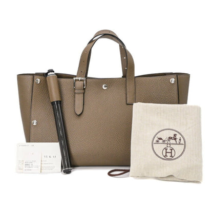 HERMES Handbag Taurillon Clemence Leather