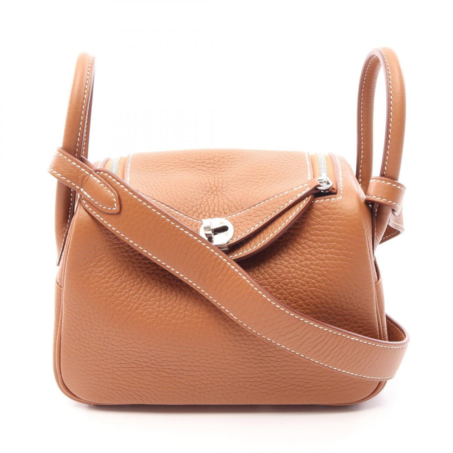HERMES Handbag Shoulder Bag Taurillon Clemence Leather Leather