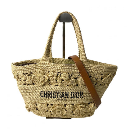 Christian Dior Shoulder Raffia Bag