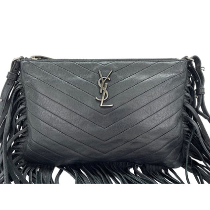 YVES SAINT LAURENT Shoulder Bag Black Clear