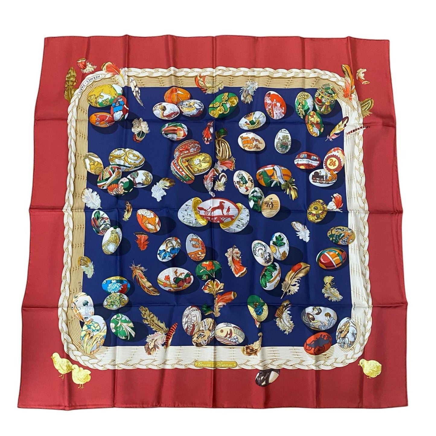 Hermes silk scarf