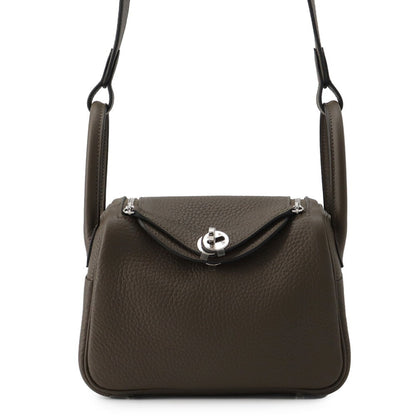 HERMES Handbag Taurillon Clemence Leather
