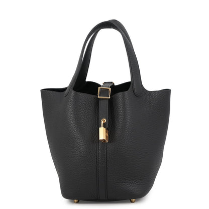 HERMES Handbag Taurillon Clemence Leather