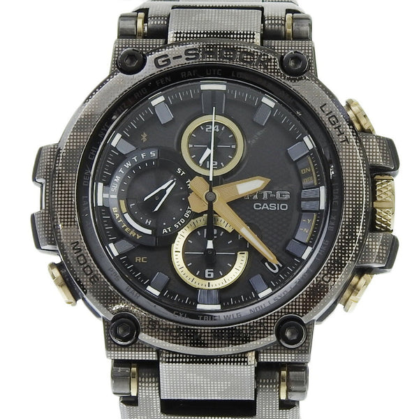 Casio G-Shock Mtg B1000 Dcm 1Ajf Black Dial Watch Metal Ss Radio Solar 48Mm Men'S