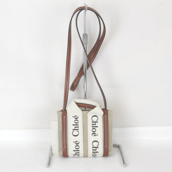 Linen Cotton Leather Tote Bag