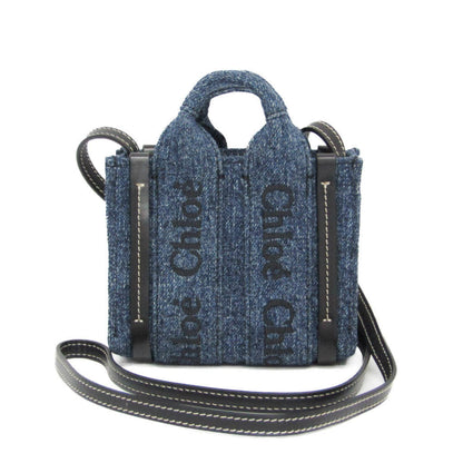CHLO Handbag Shoulder Bag Denim Leather