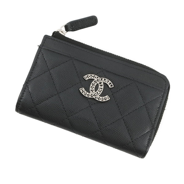 Calfskin Grained Business Case Card Chanel
