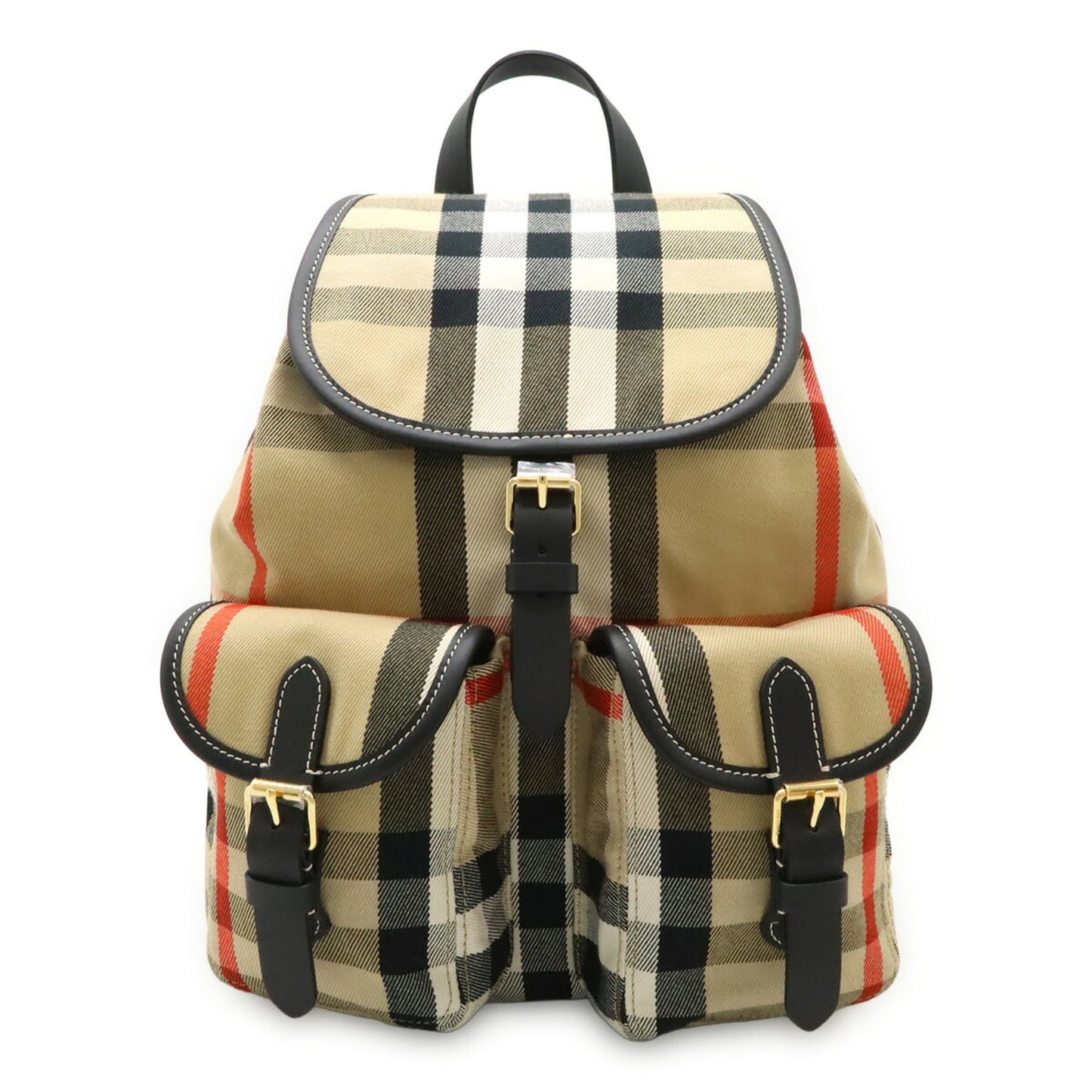 BURBERRY Backpack Canvas Leather