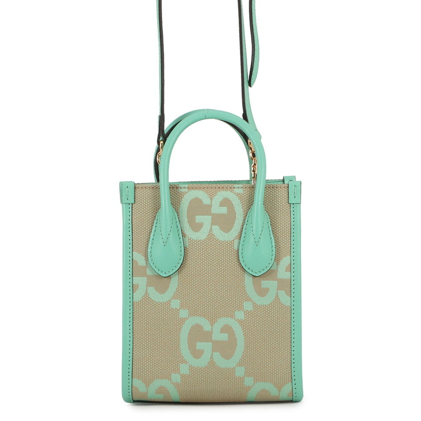 Shoulder Bag Canvas Leather Gucci Handbag