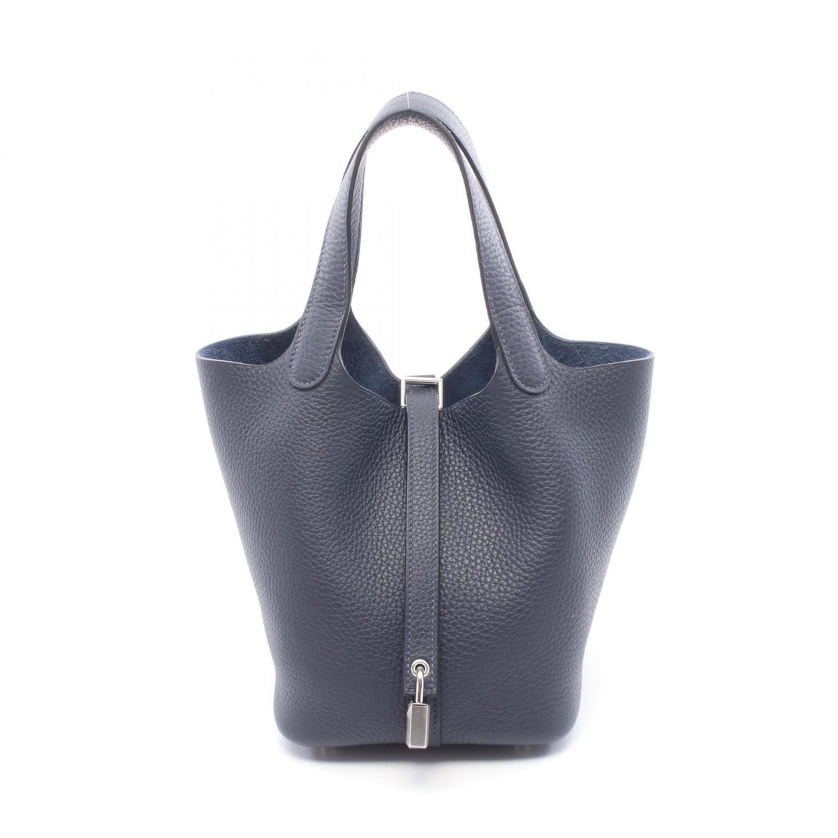 HERMES Handbag Taurillon Clemence Leather Leather