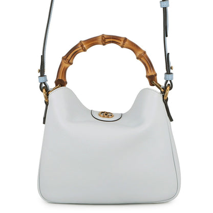 Bamboo leather handbag shoulder bag