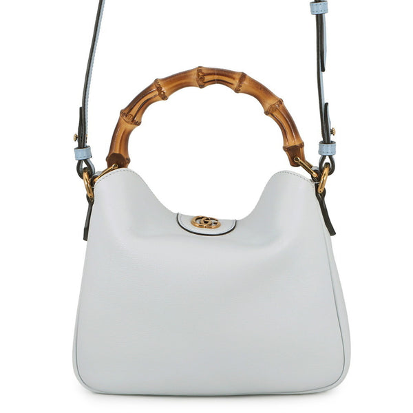 Bamboo leather handbag shoulder bag
