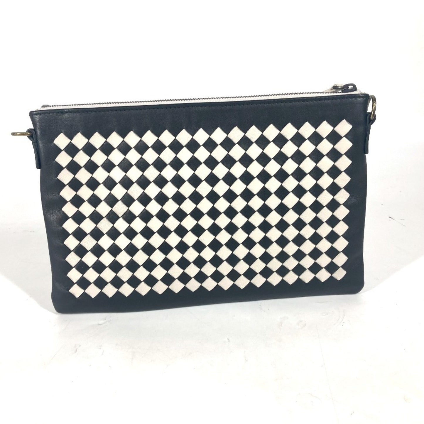 BOTTEGA VENETA Clutch Bag Pochette Pouch Shoulder Bag Leather
